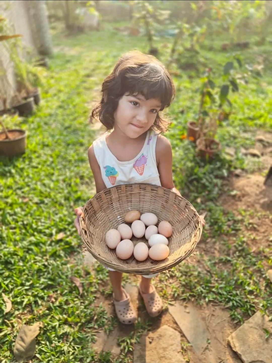 Little girl enjoying life at Farmlife